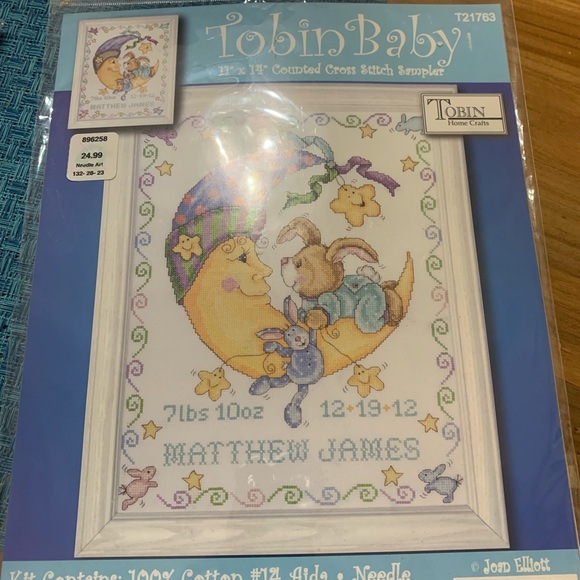 Baby Moon Complete Cross Stitch Kit - Picture 1 of 2